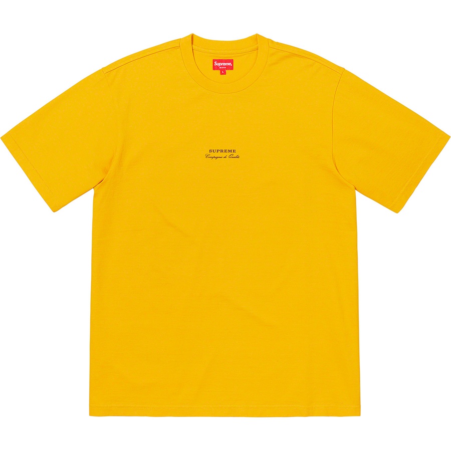 Supreme Qualite Tee (SS19) - Gold - $60