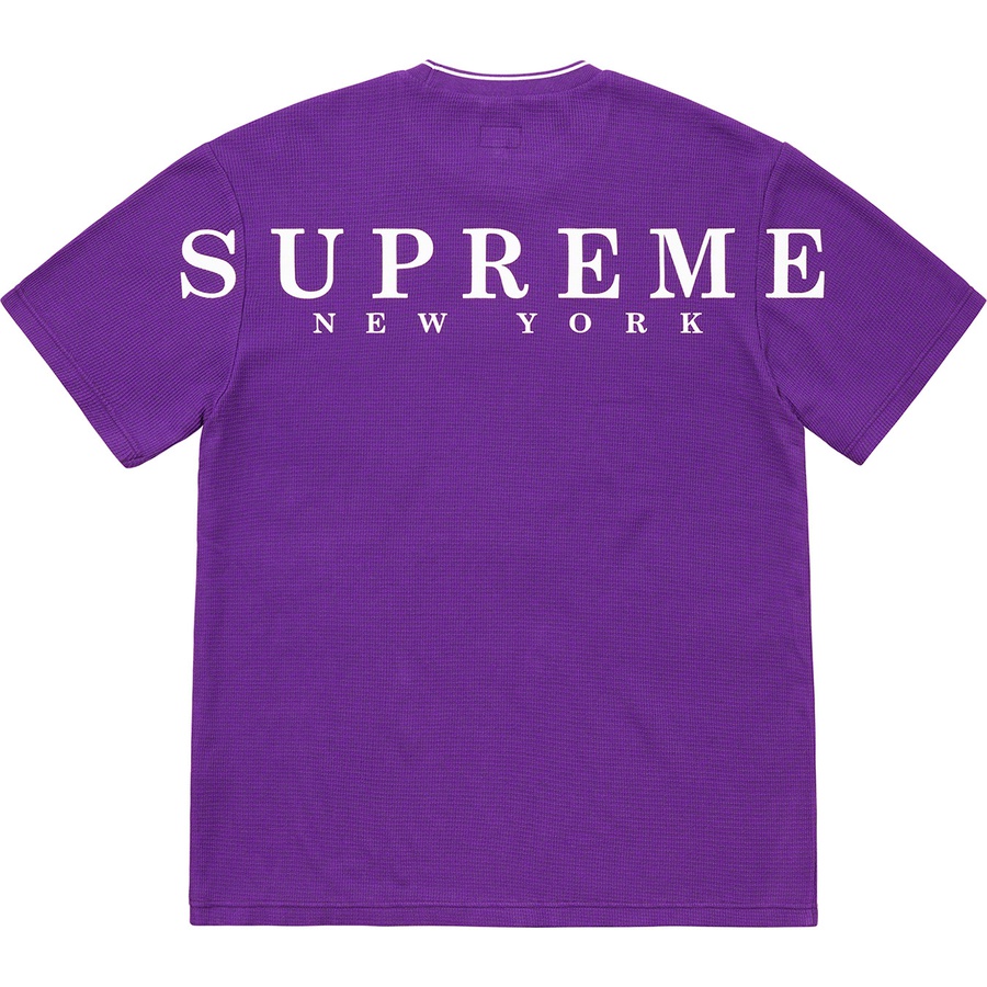 Supreme Stripe Rib Waffle Top (SS19) - Purple - $88