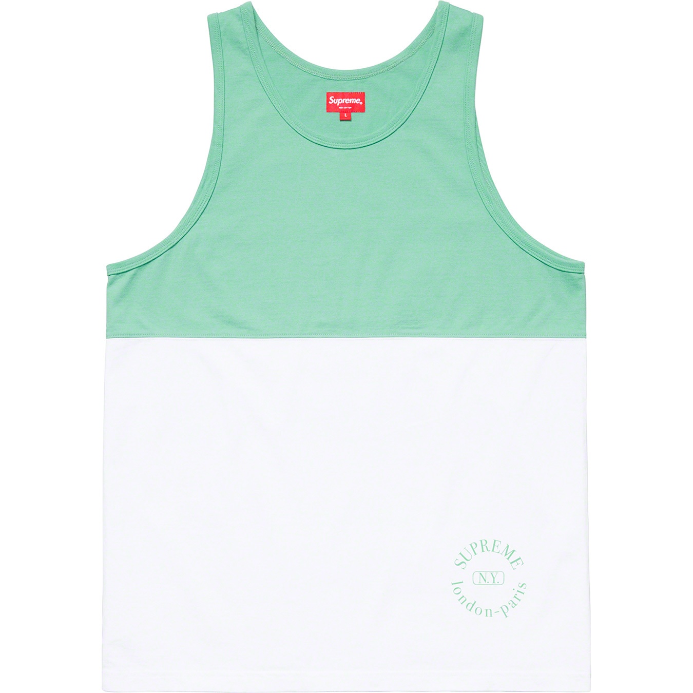 Supreme Split Tank Top (SS19) - Mint - $78