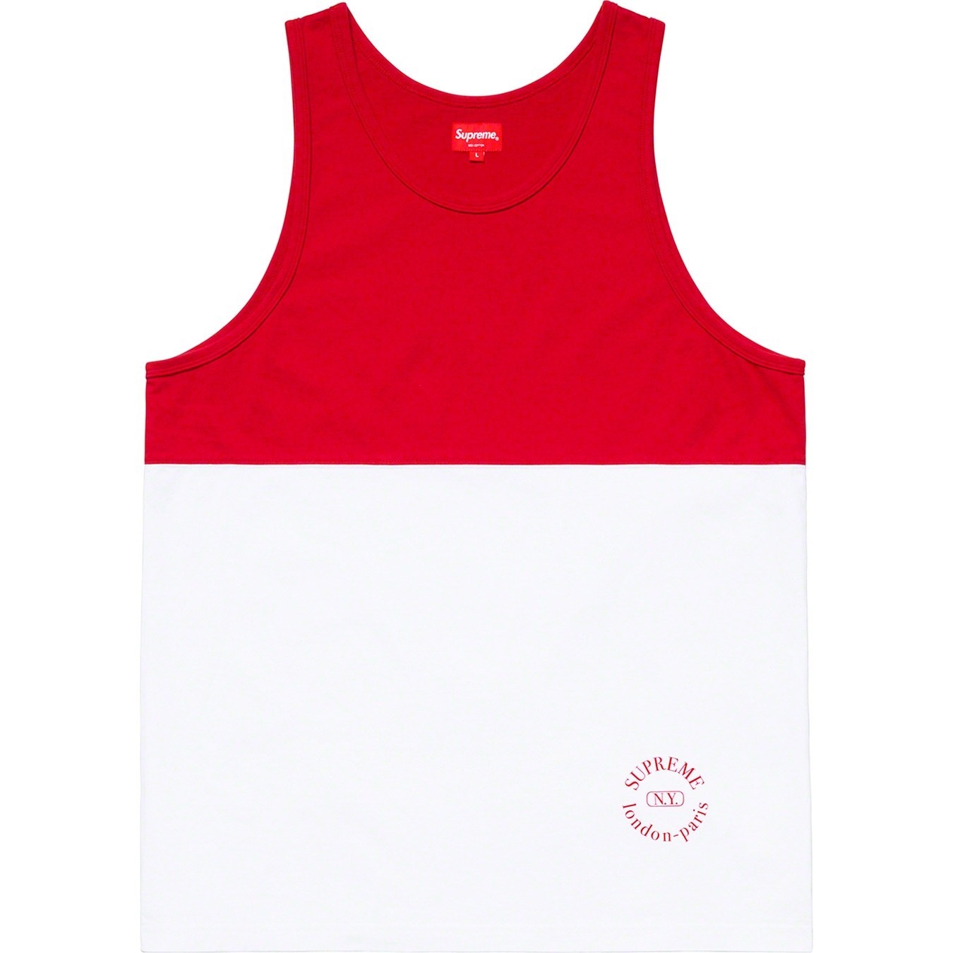 Supreme Split Tank Top (SS19) - Red - $78