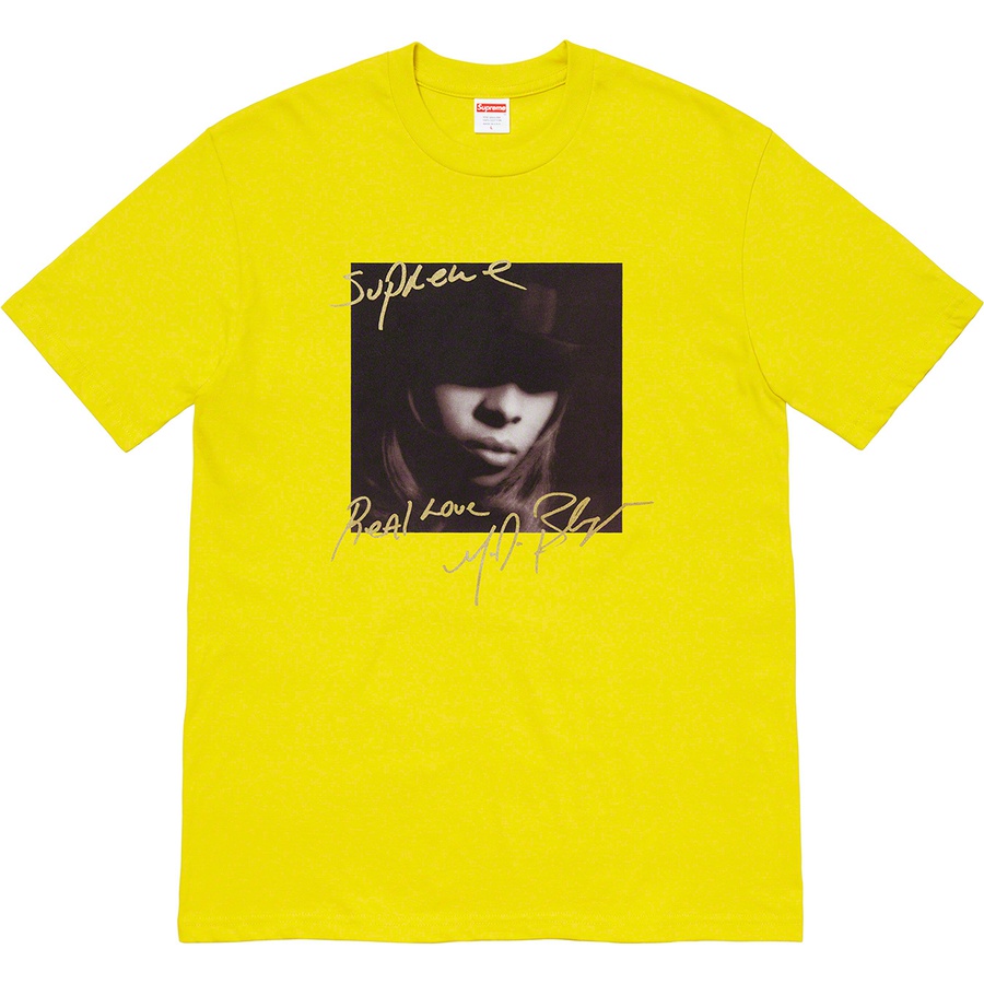 Supreme Mary J. Blige Tee (FW19) - Sulfur - $48