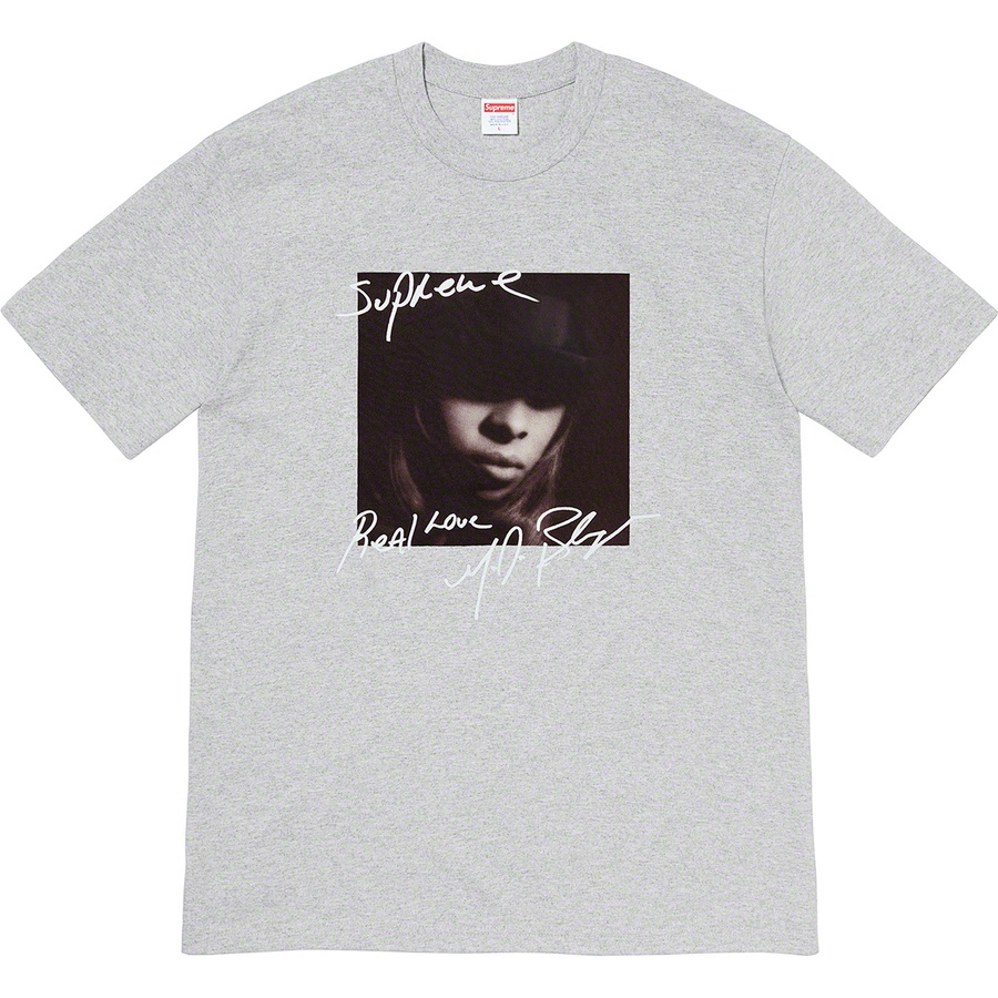 Supreme Mary J. Blige Tee (FW19) - Heather Grey - $48