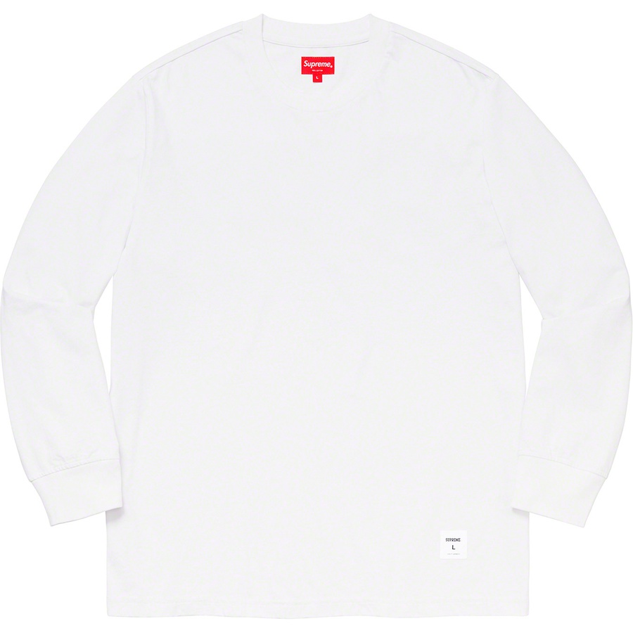 Supreme Trademark L S Top (FW19) - White - $78