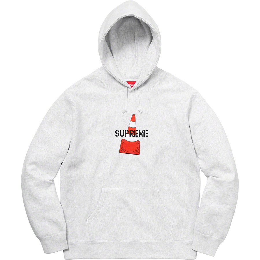 Supreme Cone Hooded Sweatshirt (FW19) - Ash Grey - $158