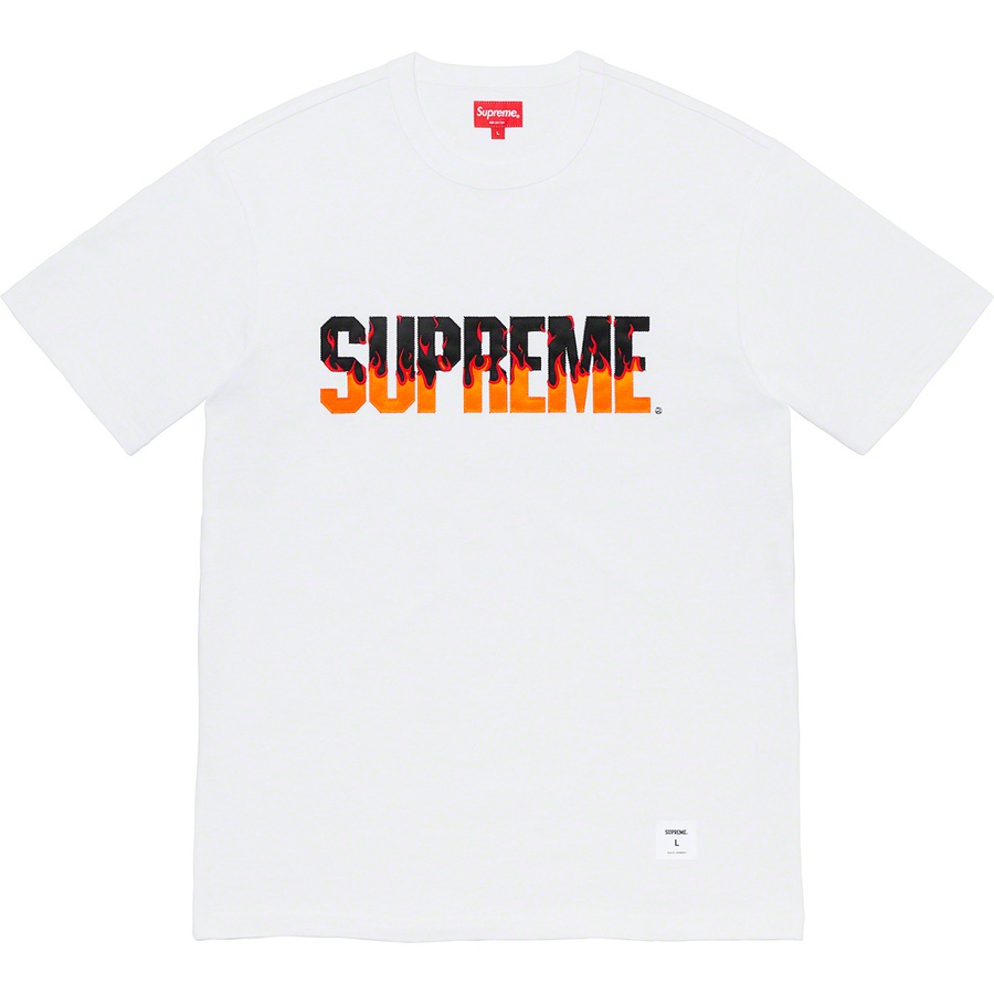 Supreme Flame S S Top (FW19) - White - $78