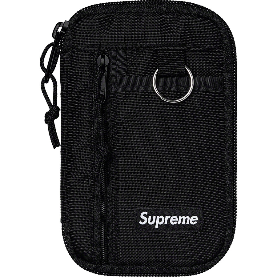 Supreme Small Zip Pouch (FW19) - Black - $30