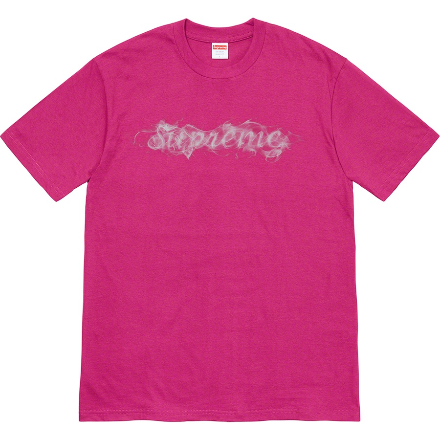 Supreme Smoke Tee (FW19) - Magenta - $38