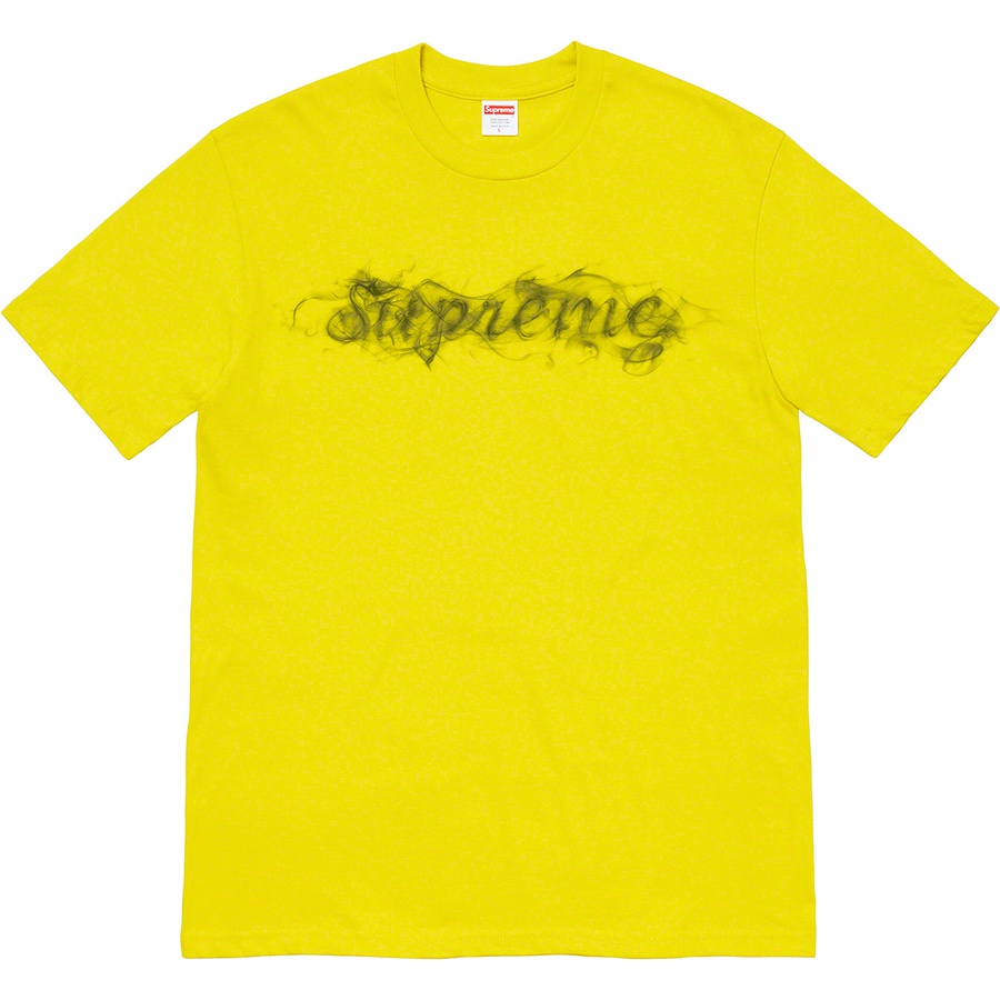 Supreme Smoke Tee (FW19) - Sulfur - $38