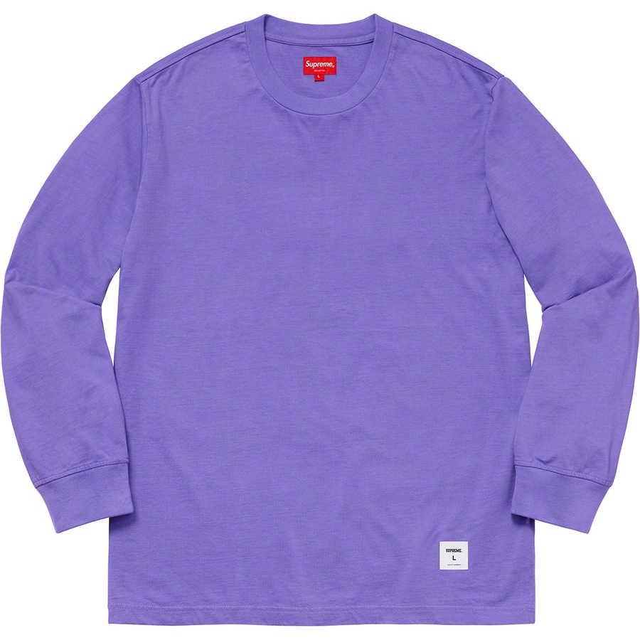 Supreme Trademark L S Top (FW19) - Purple - $78