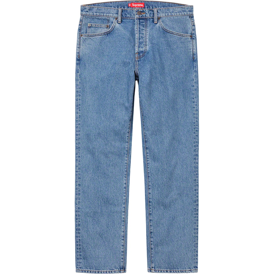 Supreme Washed Regular Jean (FW19) - Blue - $148