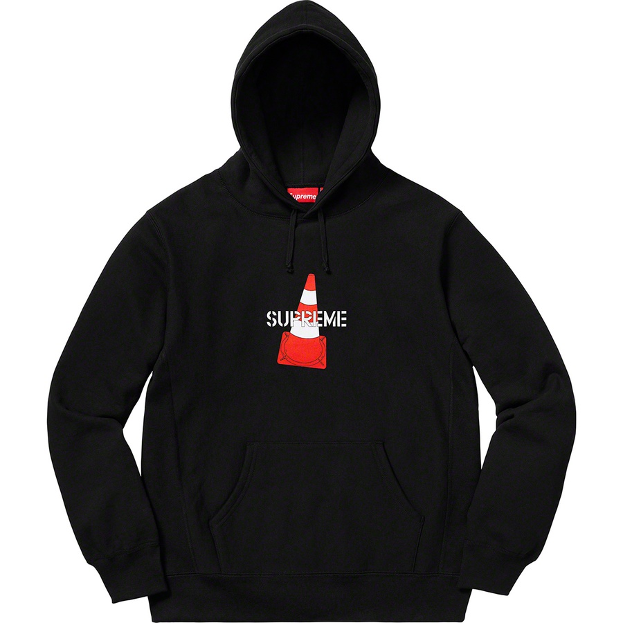 Supreme Cone Hooded Sweatshirt (FW19) - Black - $158