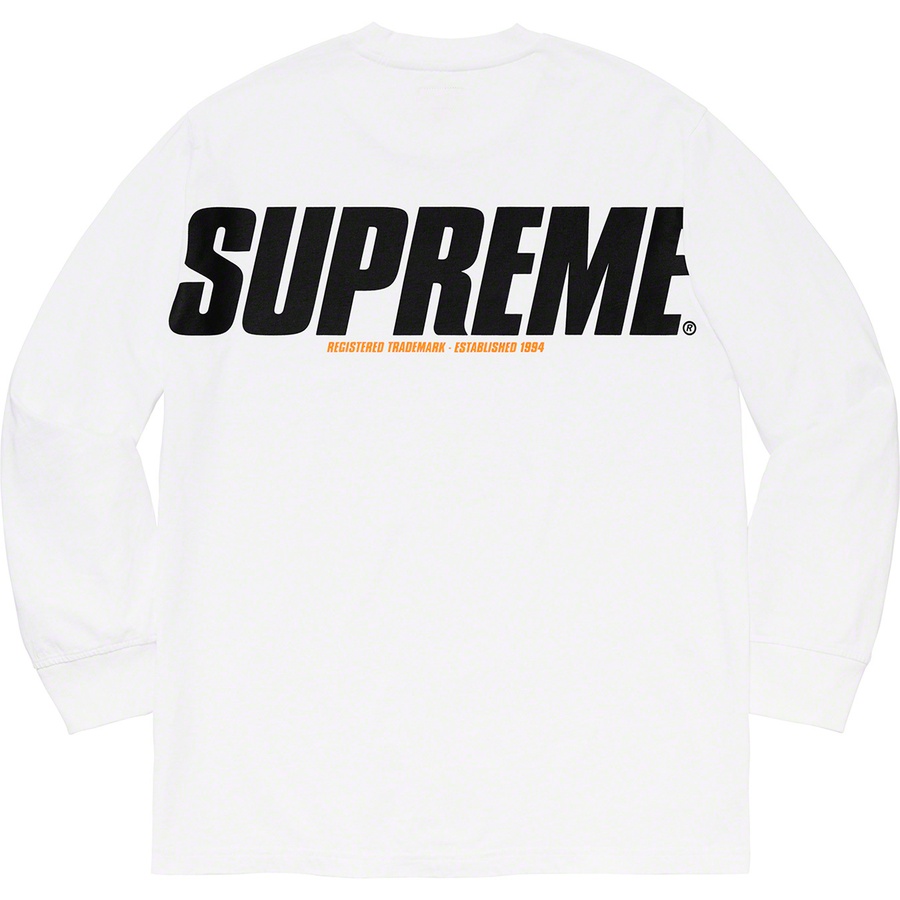 Supreme Trademark L S Top (FW19) - White - $78