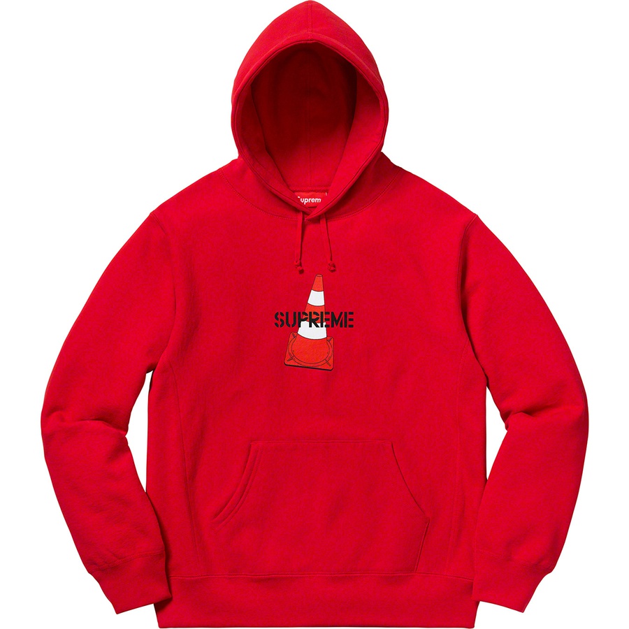 Supreme Cone Hooded Sweatshirt (FW19) - Red - $158