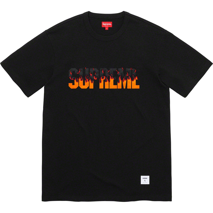 Supreme Flame S S Top (FW19) - Black - $78