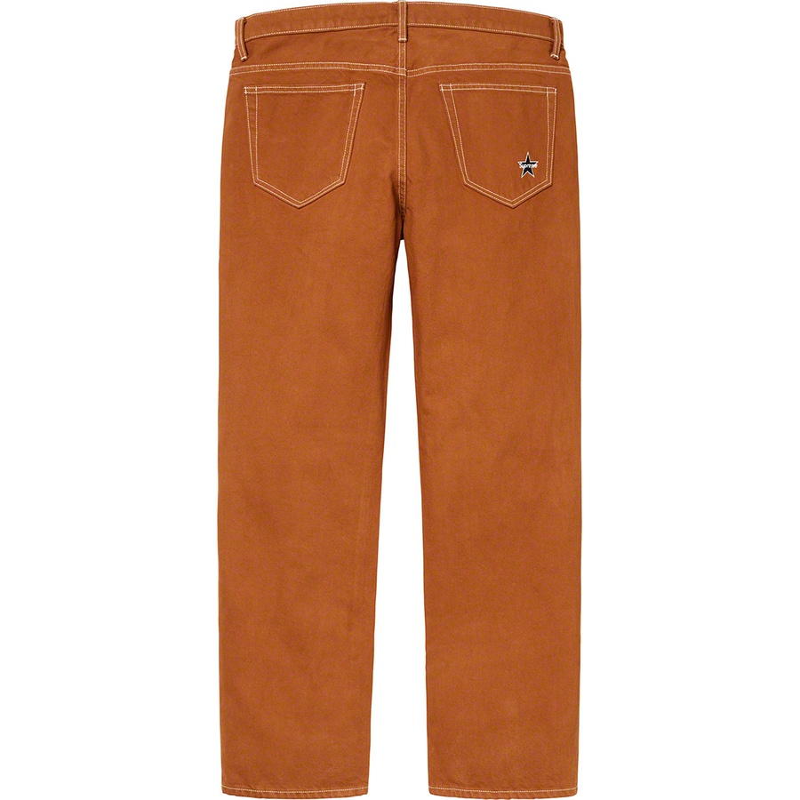 Supreme Washed Regular Jean (FW19) - Light Brown - $148