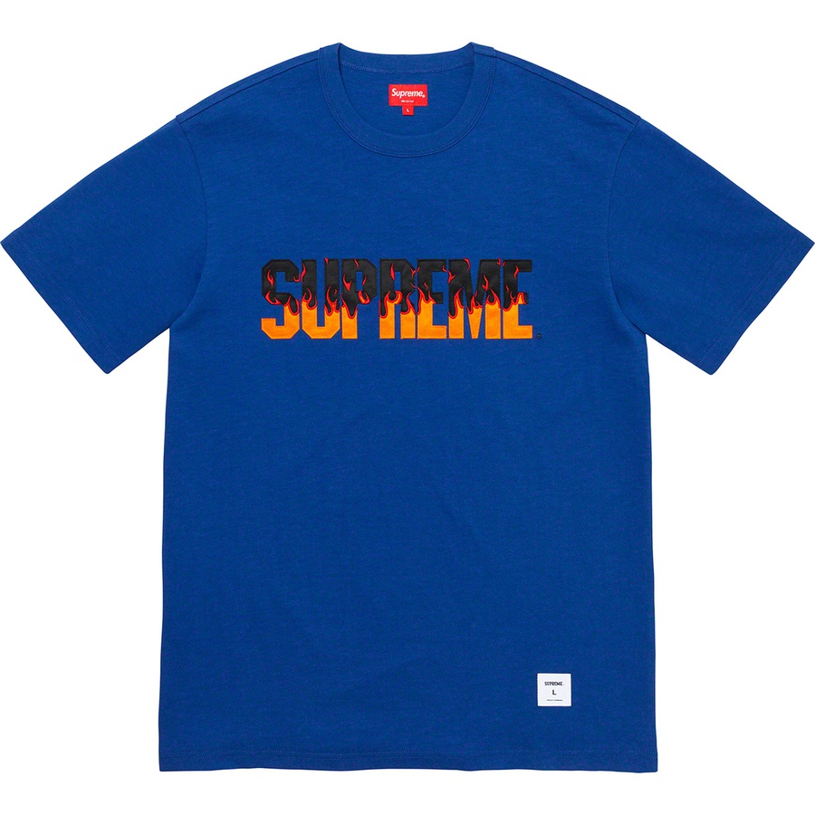 Supreme Flame S S Top (FW19) - Royal - $78