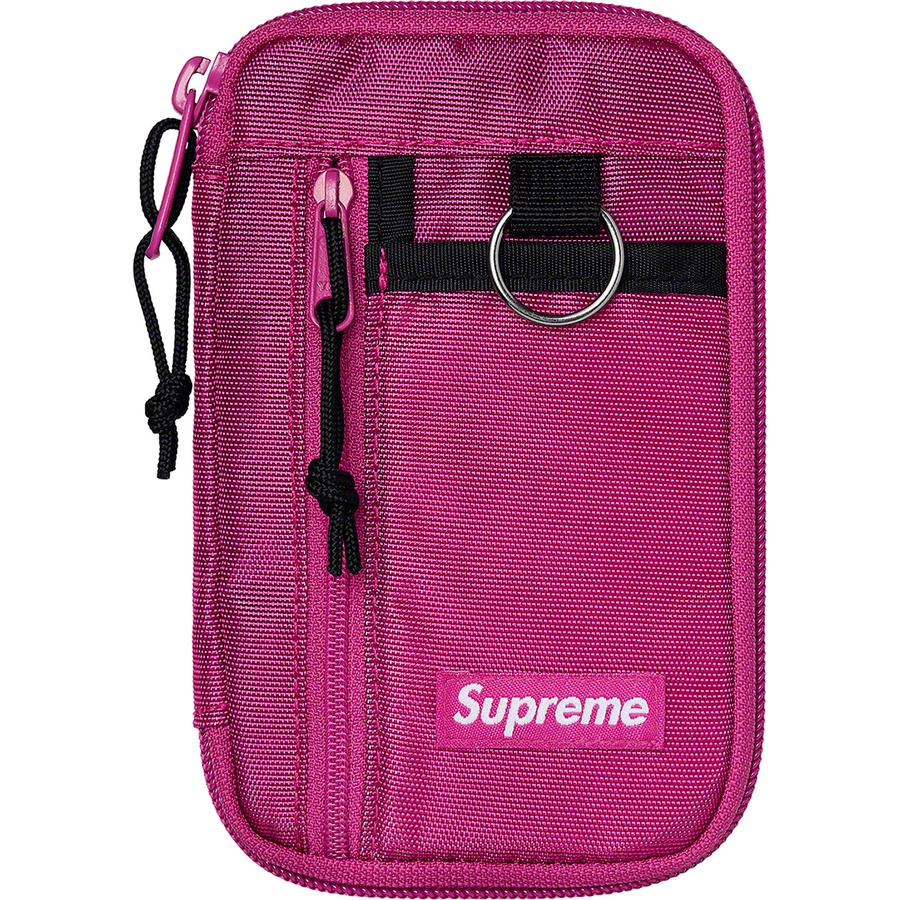 Supreme Small Zip Pouch (FW19) - Magenta - $30