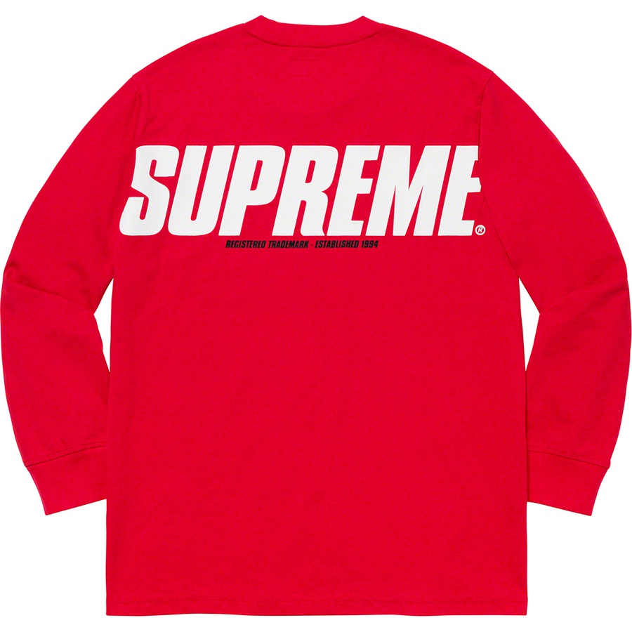 Supreme Trademark L S Top (FW19) - Red - $78