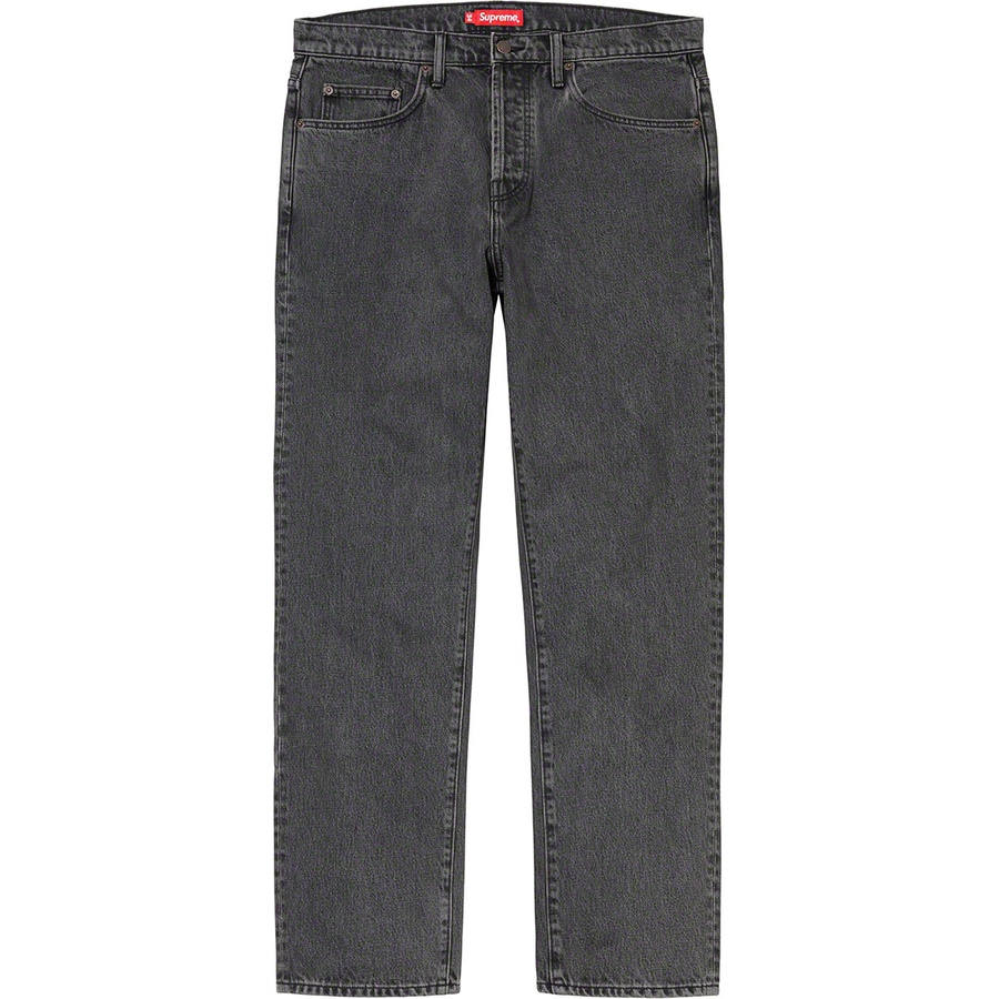 Supreme Washed Regular Jean (FW19) - Black - $148
