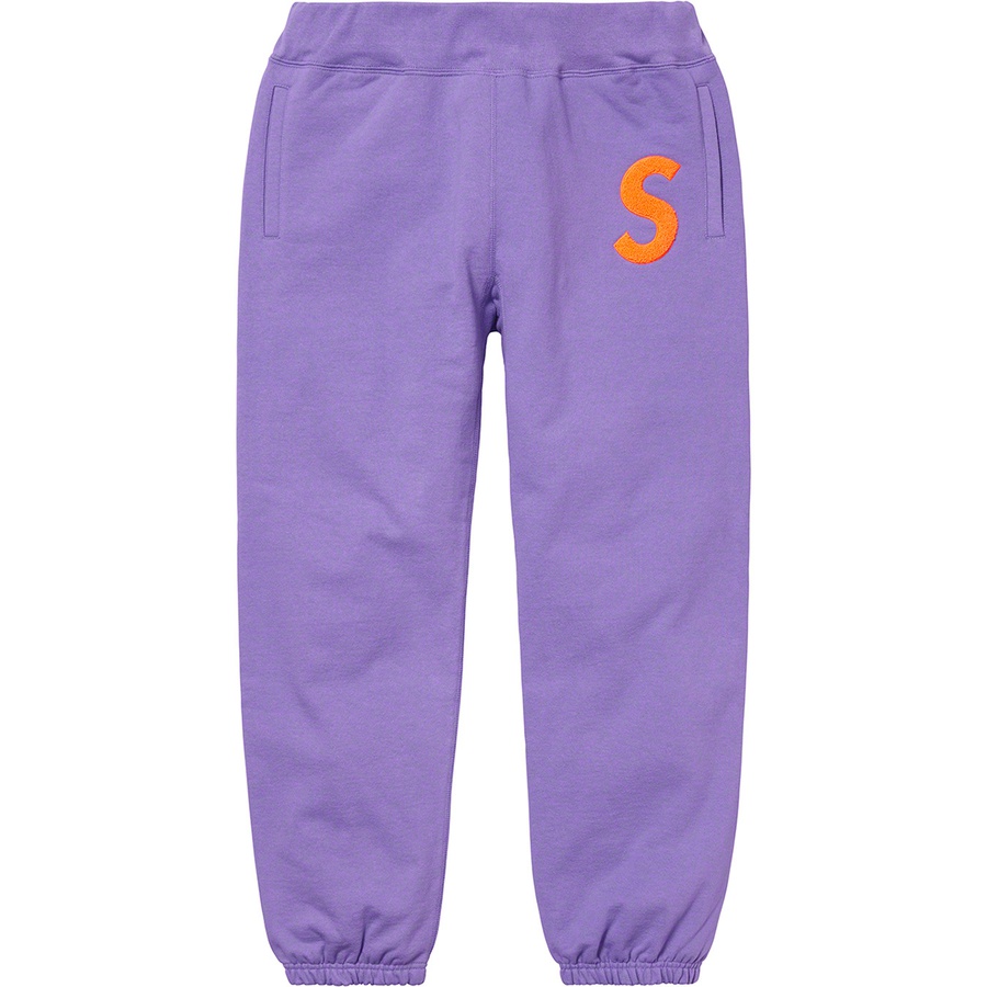 Supreme S Logo Sweatpant (FW19) - Light Violet - $158
