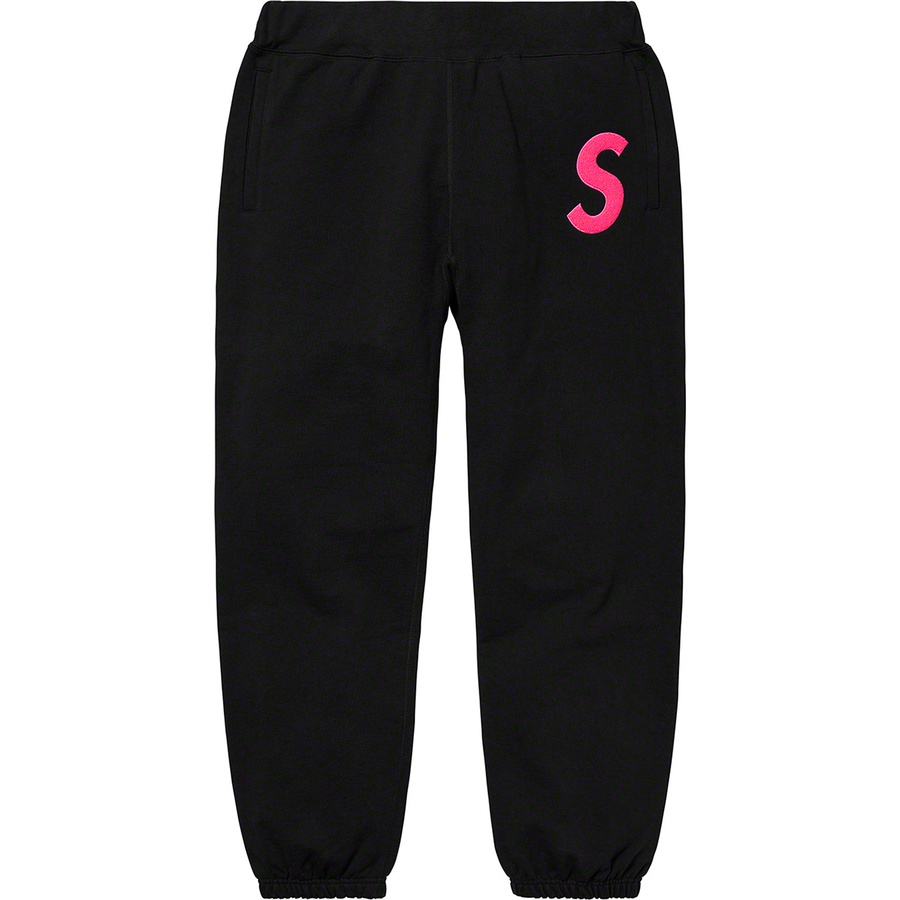 Supreme S Logo Sweatpant (FW19) - Black - $158