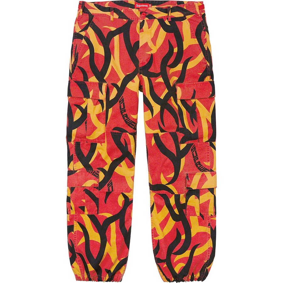 Supreme Cargo Pant (FW19) - Red Tribal Camo - $148