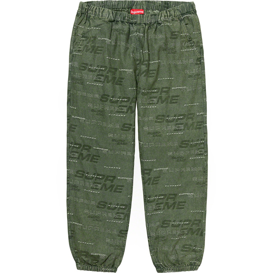 Supreme Dimensions Logo Denim Skate Pant (FW19) - Green - $138