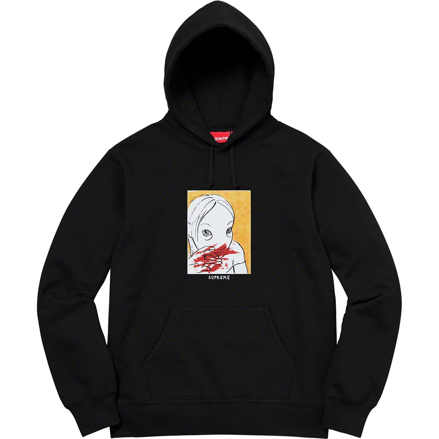 Supreme Nose Bleed Hooded Sweatshirt (FW19) - Black - $168