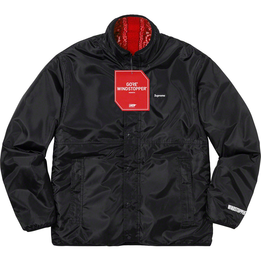 Supreme Reversible Bandana Fleece Jacket (FW19) - Red - $228