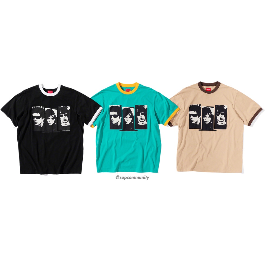 Supreme Supreme The Velvet Underground Ringer Tee releasing on Week 4 for fall winter 2019
