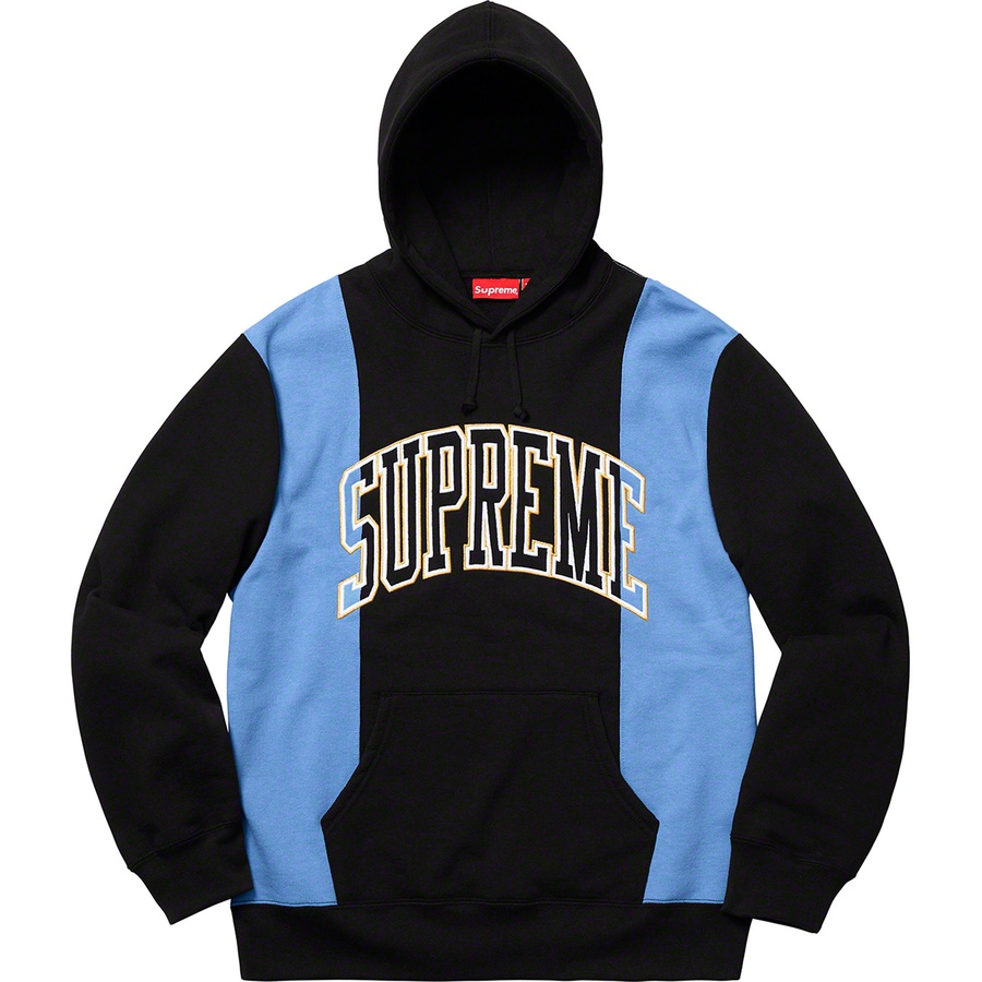 Supreme Paneled Arc Hooded Sweatshirt (FW19) - Black - $168