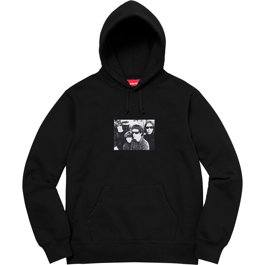 Supreme Supreme The Velvet Underground Hooded Sweatshirt (FW19) - Black - $178