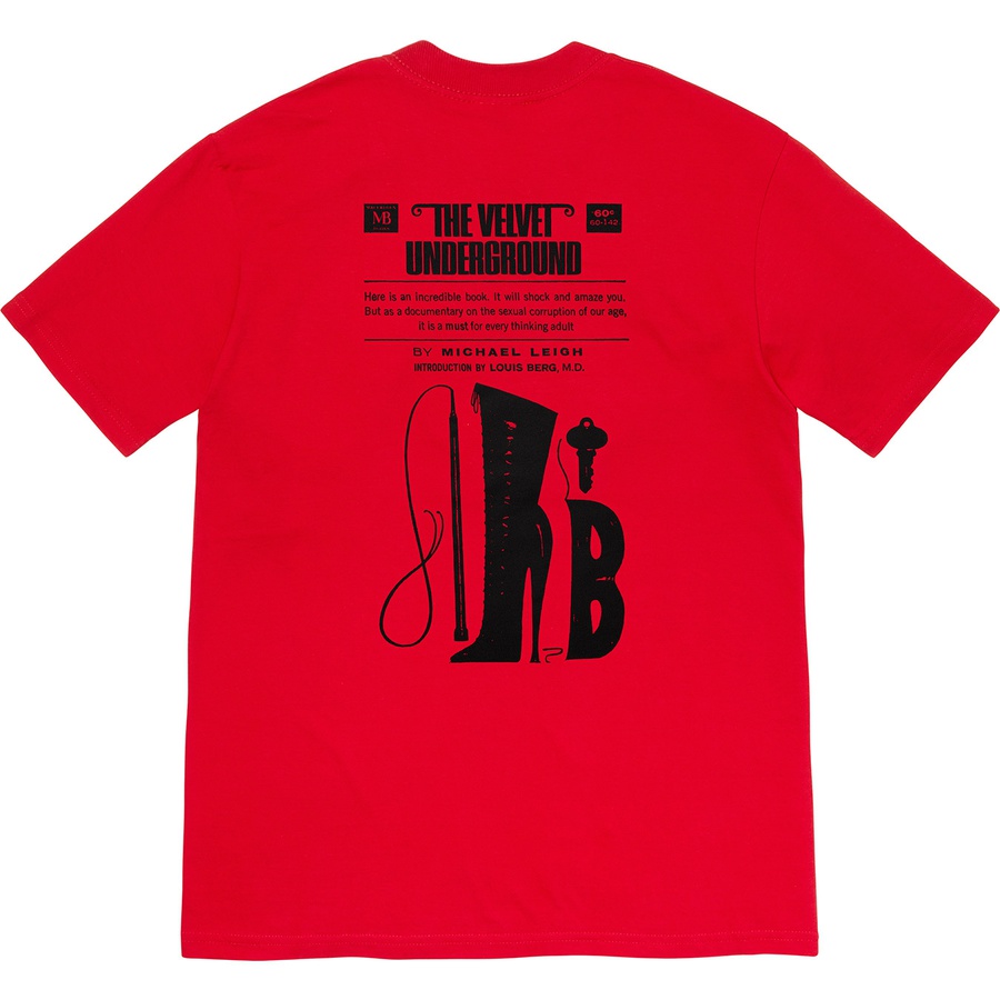 Supreme Supreme The Velvet Underground Tee (FW19) - Red - $48