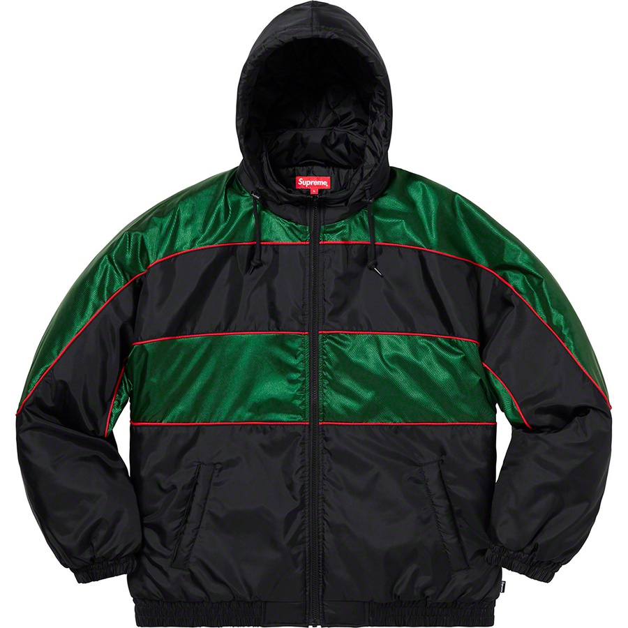 Supreme Sports Piping Puffy Jacket (FW19) - Black - $198