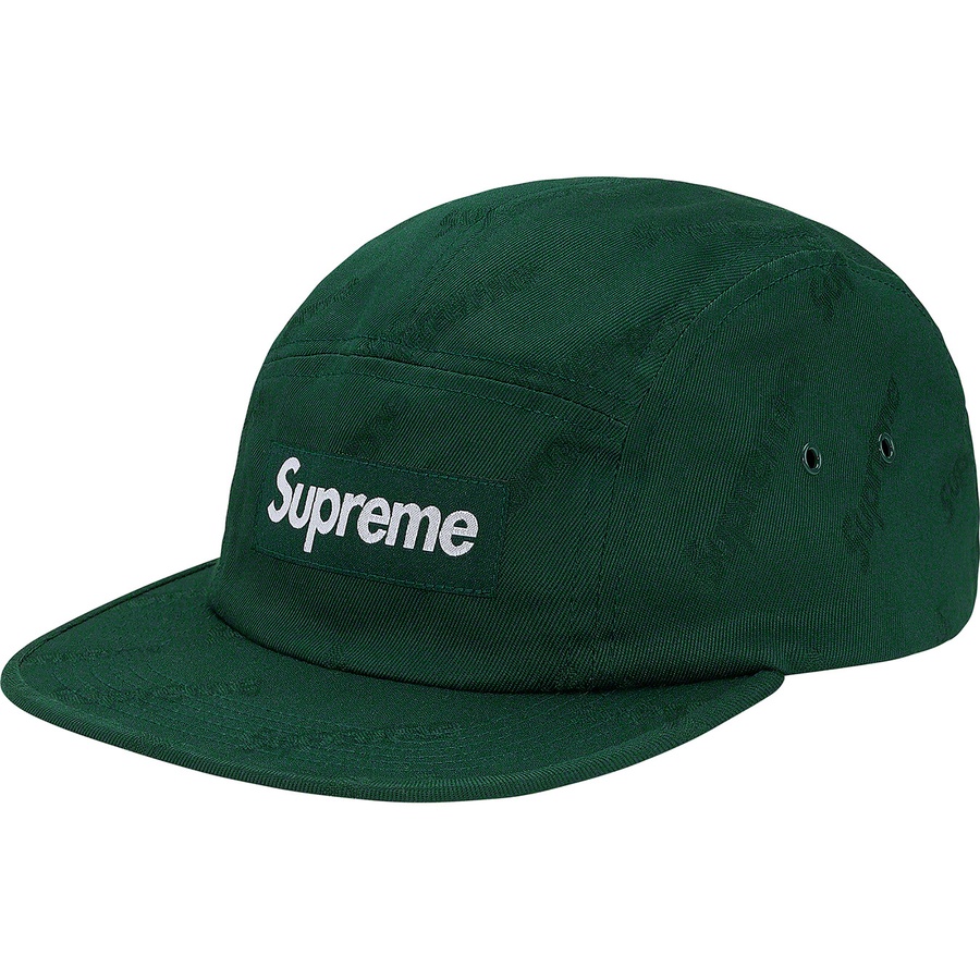 Supreme Jacquard Logos Twill Camp Cap (FW19) - Forest Green - $48