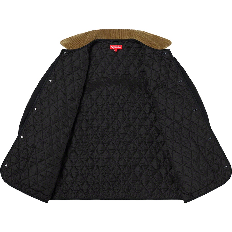 Supreme Quilted Paisley Jacket (FW19) - Black - $188