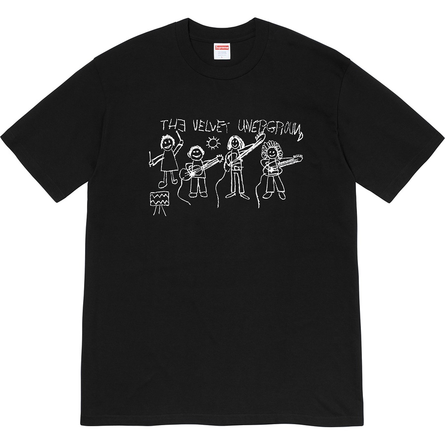 Supreme Supreme The Velvet Underground Drawing Tee (FW19) - Black - $48