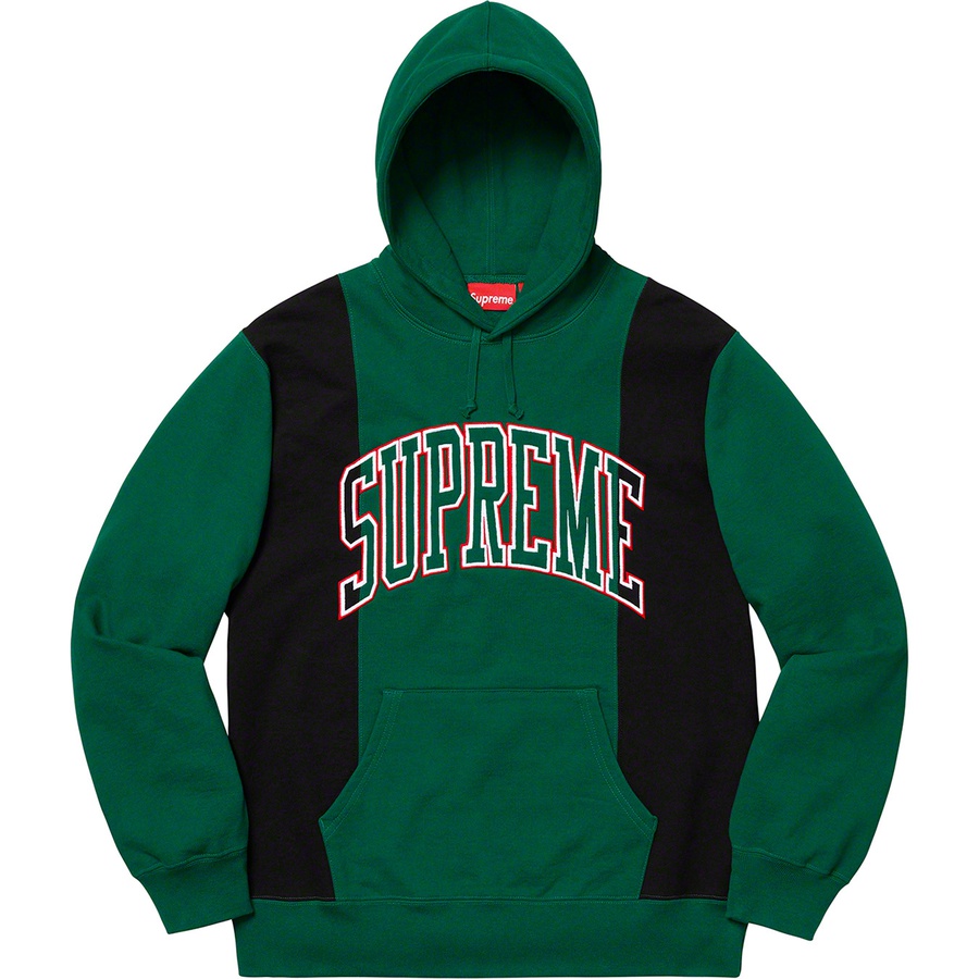 Supreme Paneled Arc Hooded Sweatshirt (FW19) - Dark Green - $168