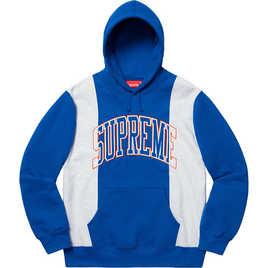 Supreme Paneled Arc Hooded Sweatshirt (FW19) - Royal - $168