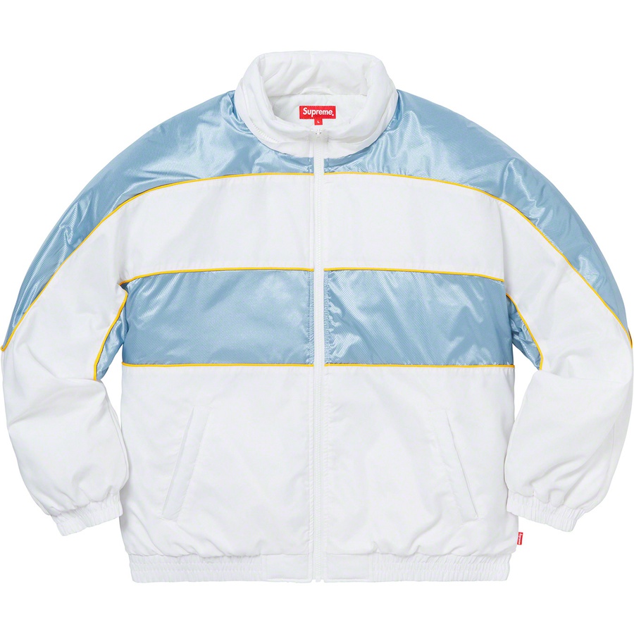 Supreme Sports Piping Puffy Jacket (FW19) - White - $198