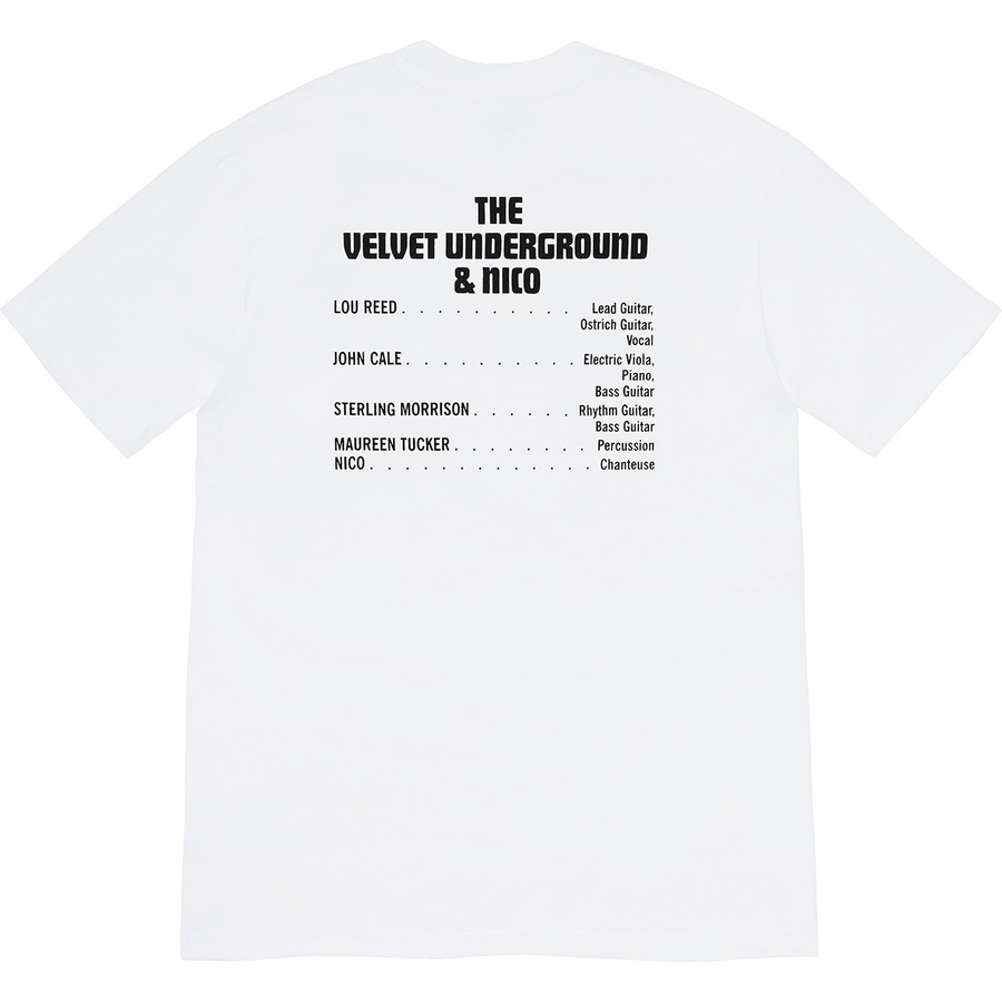 Supreme Supreme The Velvet Underground & Nico Tee (FW19) - White - $48