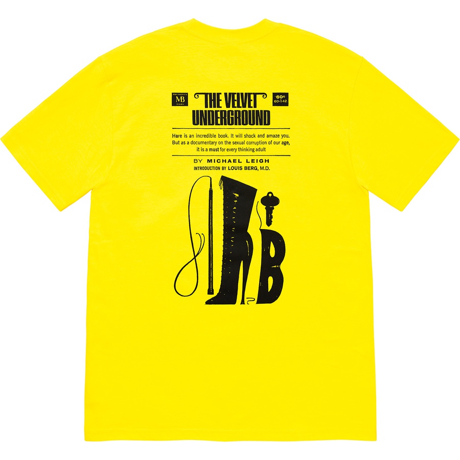Supreme Supreme The Velvet Underground Tee (FW19) - Yellow - $48