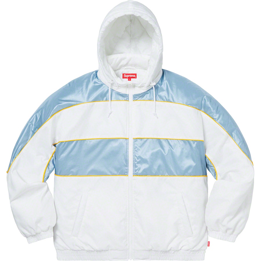 Supreme Sports Piping Puffy Jacket (FW19) - White - $198