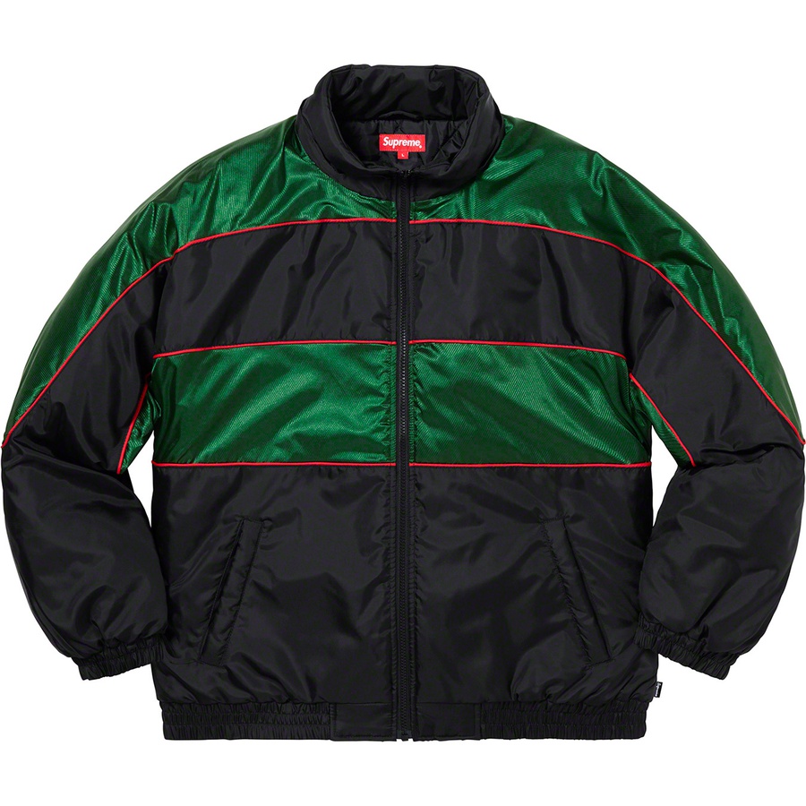 Supreme Sports Piping Puffy Jacket (FW19) - Black - $198