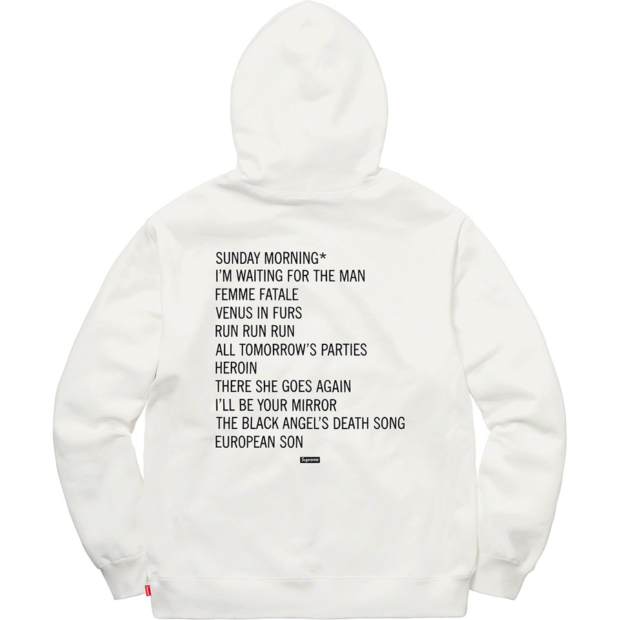 Supreme Supreme The Velvet Underground Hooded Sweatshirt (FW19) - White - $178