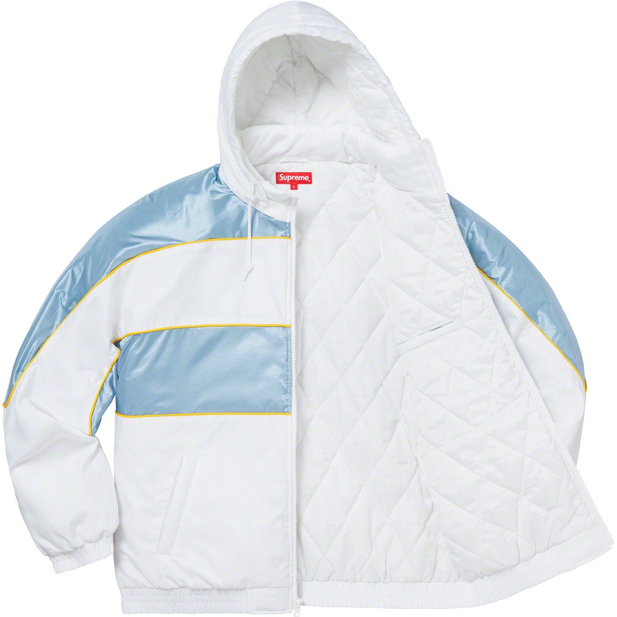 Supreme Sports Piping Puffy Jacket (FW19) - White - $198