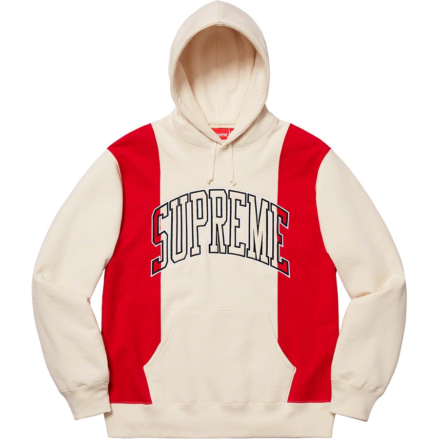 Supreme Paneled Arc Hooded Sweatshirt (FW19) - Natural - $168