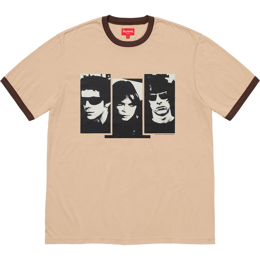 Supreme Supreme The Velvet Underground Ringer Tee (FW19) - Tan - $98