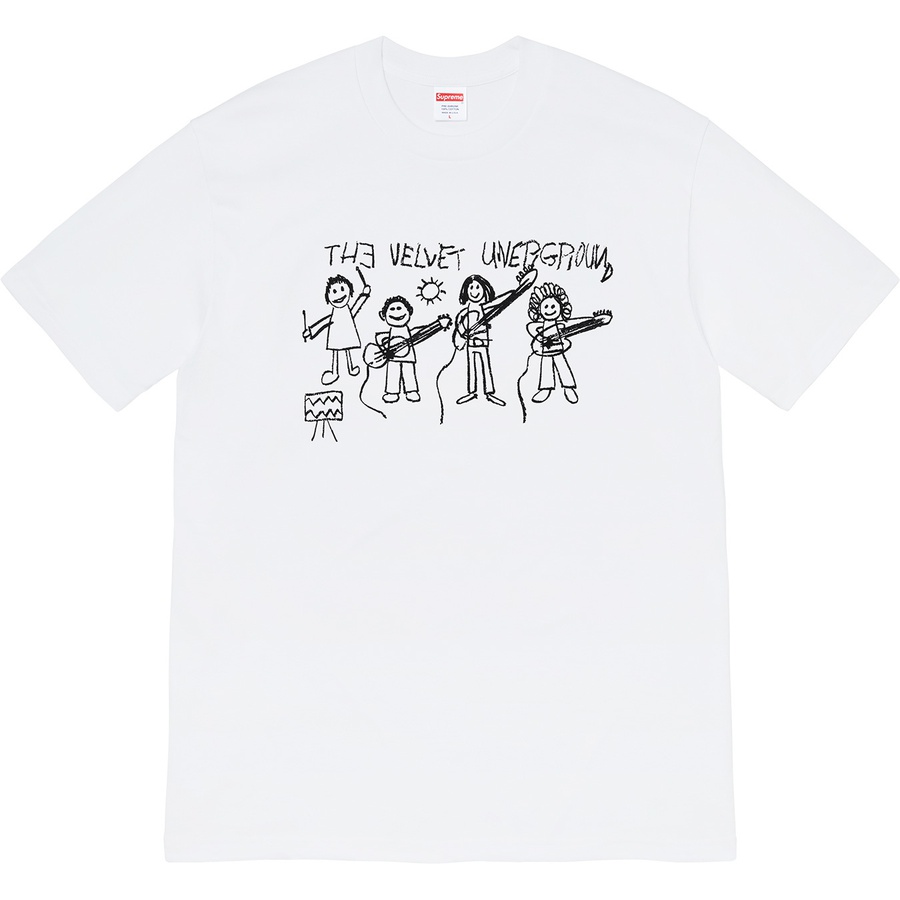 Supreme Supreme The Velvet Underground Drawing Tee (FW19) - White - $48