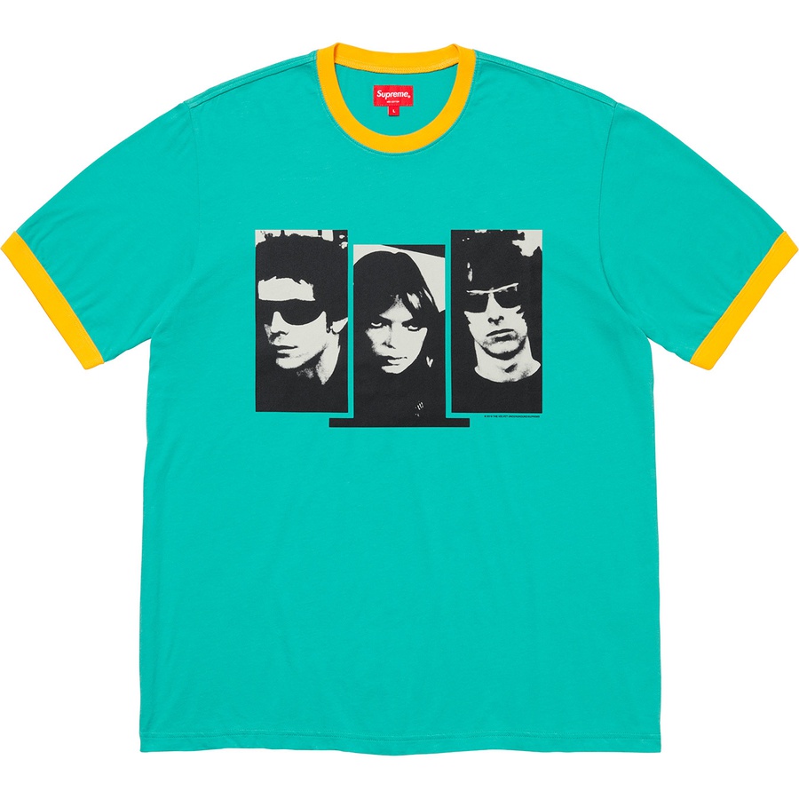 Supreme Supreme The Velvet Underground Ringer Tee (FW19) - Teal - $98